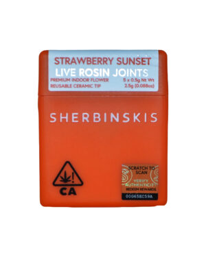 Sherbinski Live Rosin Joints Strawberry Sunset